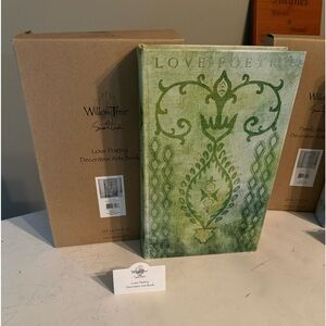 NWT- Willow Tree “Love Poetry” decorative art book that opens in original pkg.